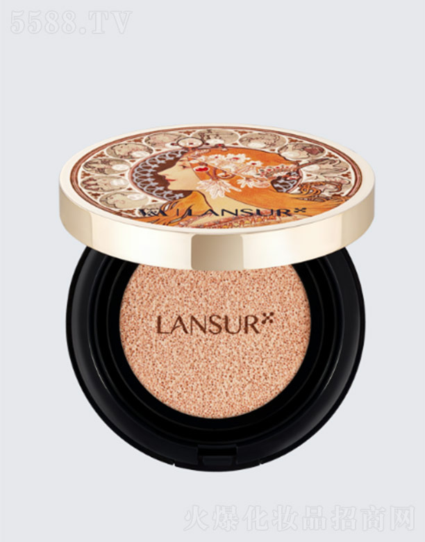 蘭瑟光鮮紅潤精華氣墊粉底液02自然色 14g+14g